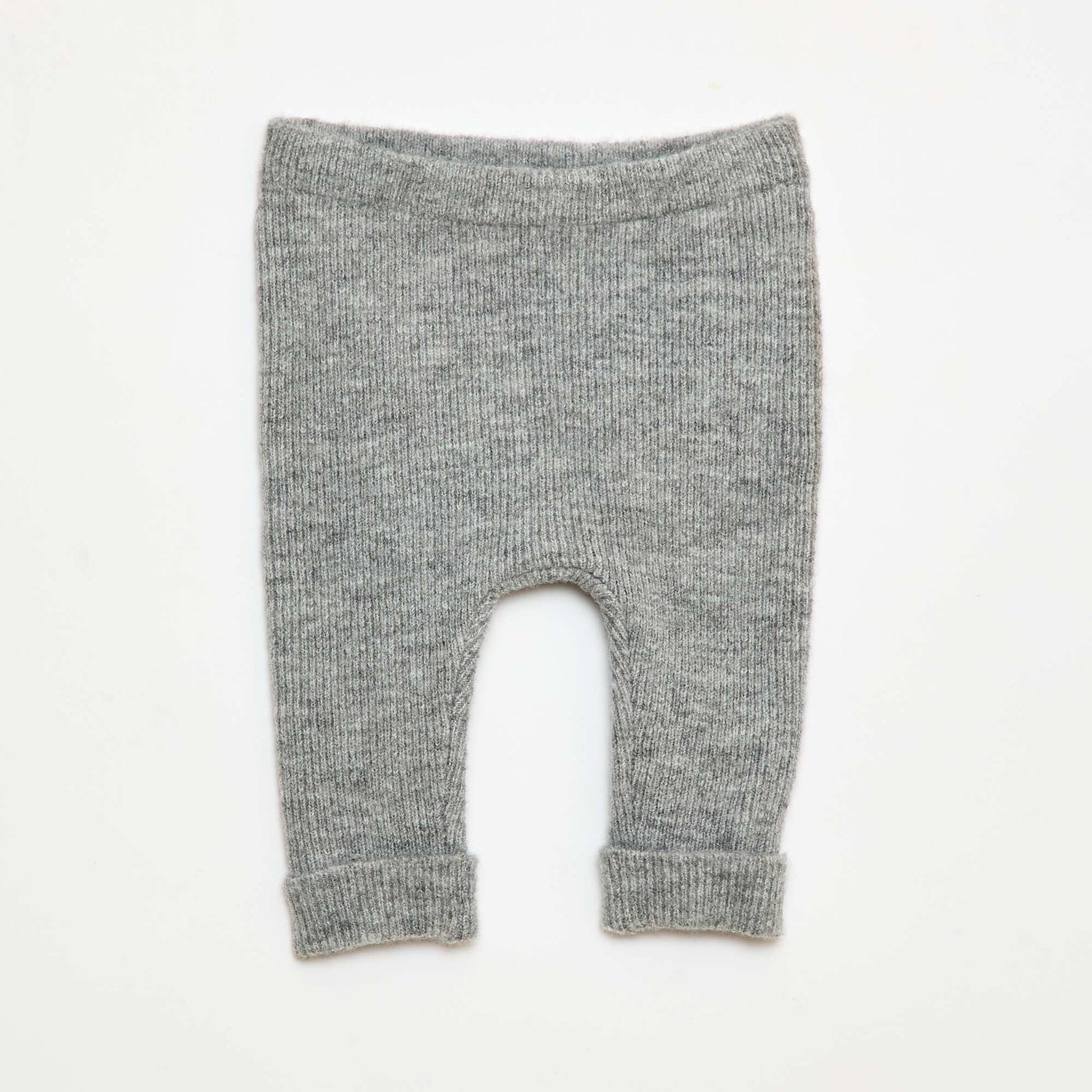 Legging côtelé avec boutons GRIS