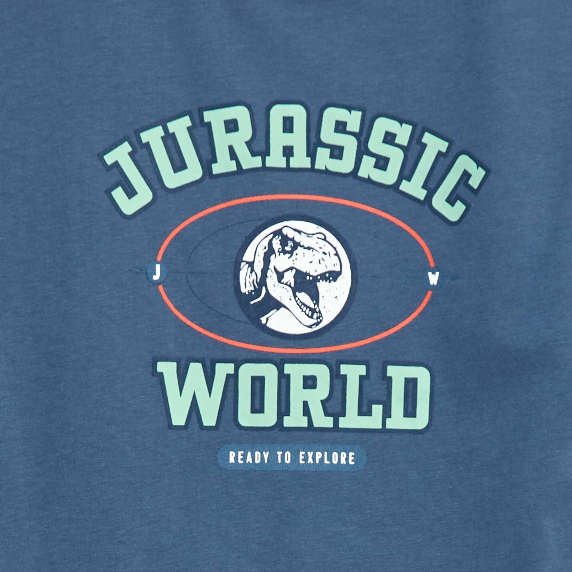 Tee-shirt manches longues 'Jurassic World' BLEU