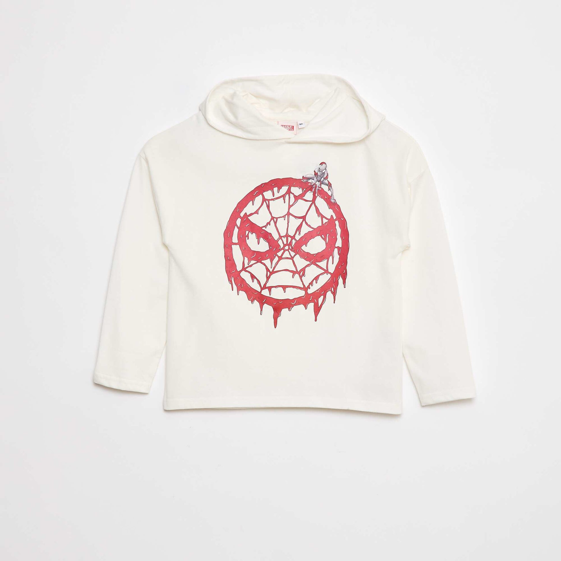 T-shirt à capuche 'Avengers' BEIGE/ROUGE