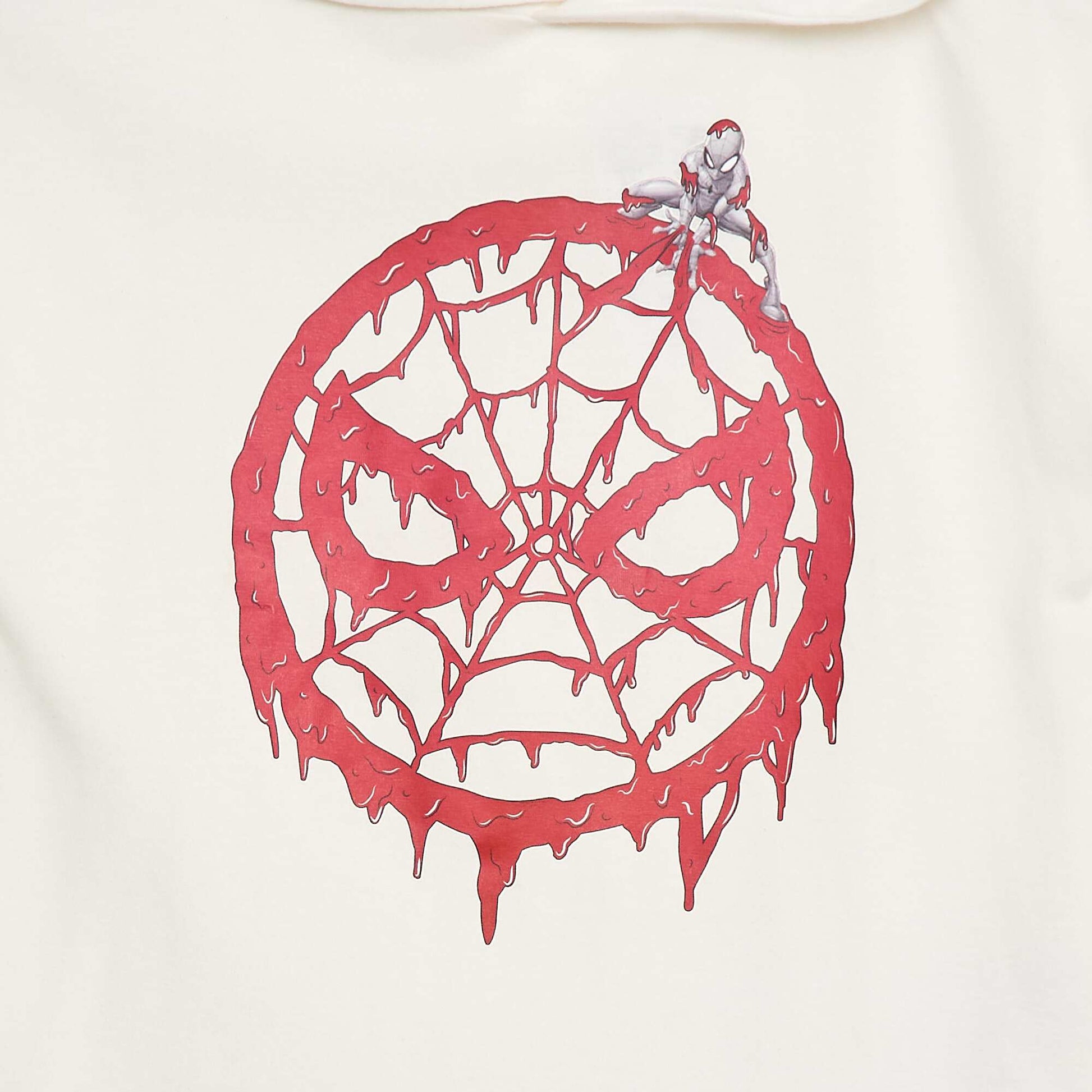T-shirt à capuche 'Avengers' BEIGE/ROUGE