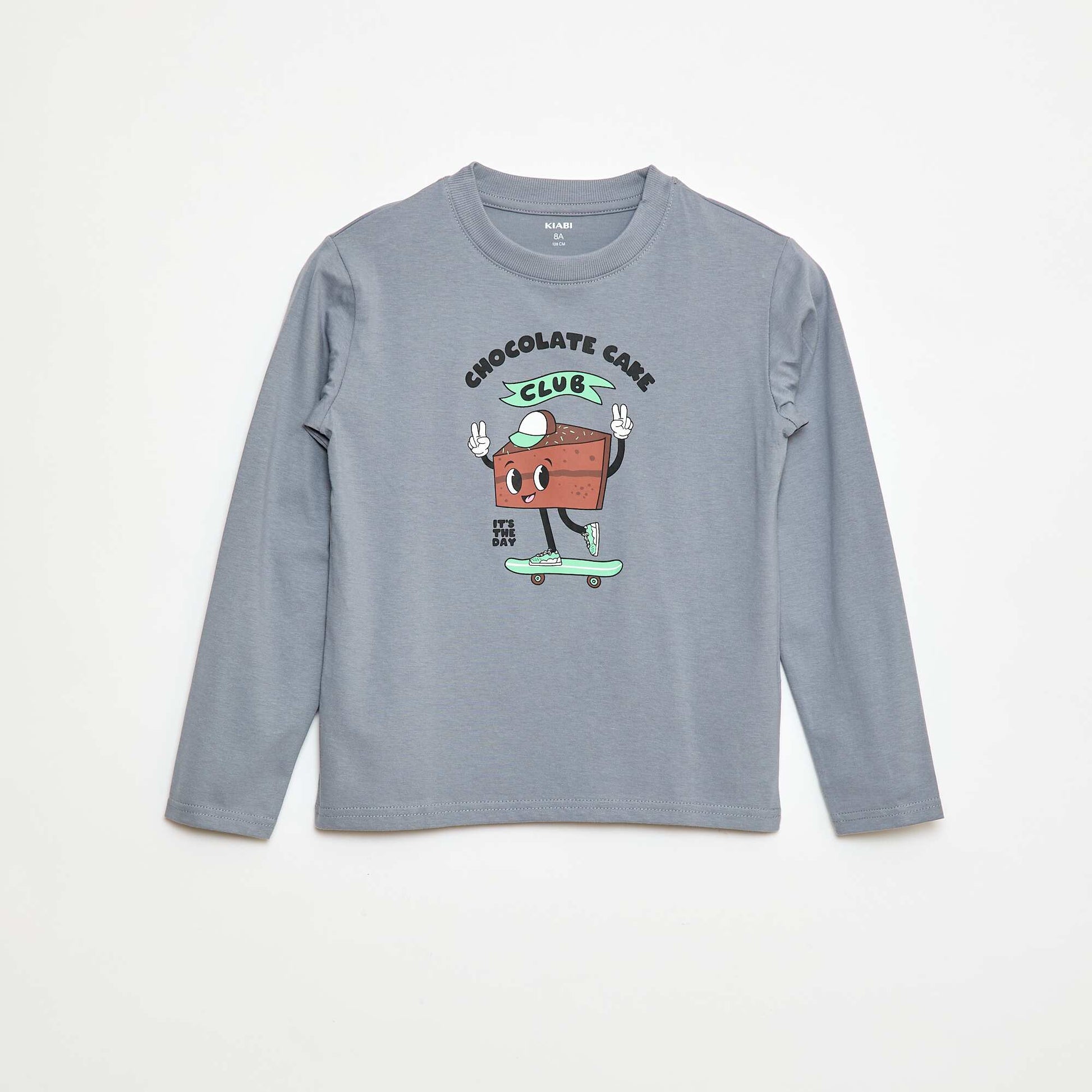 Tee-shirt imprimé anniversaire GRIS