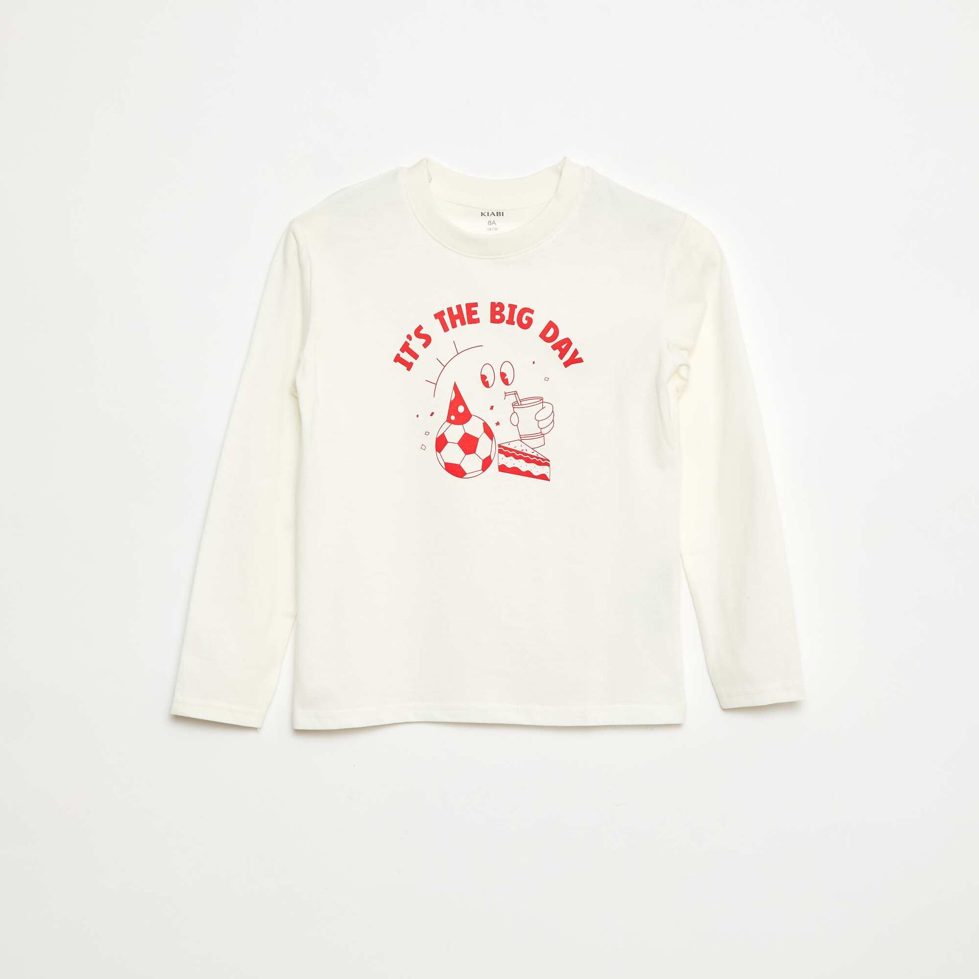 Tee-shirt imprimé anniversaire BLANC