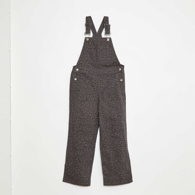 Salopette pantalon léopard GRIS