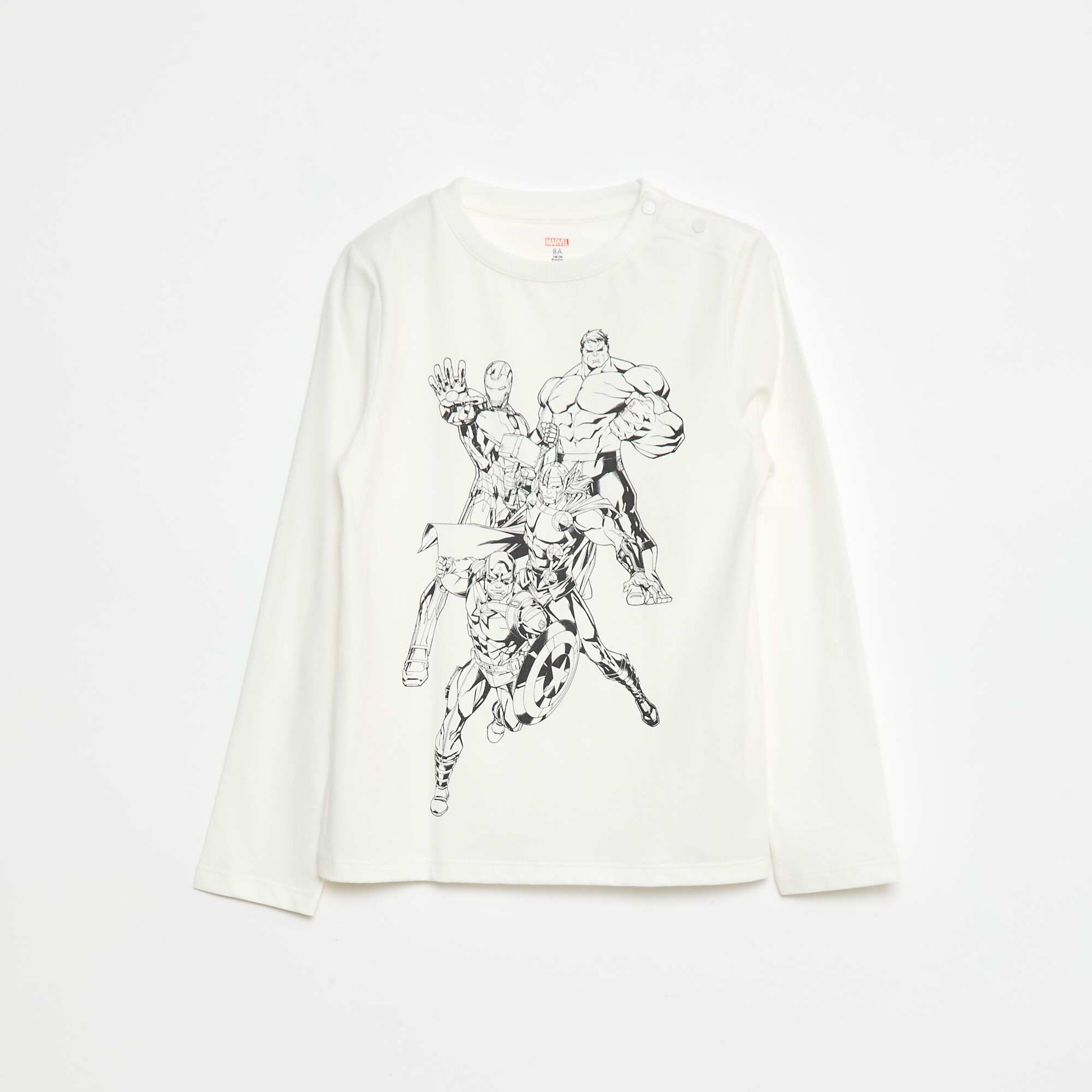 T-shirt manches longues - Avengers - So Easy BLANC