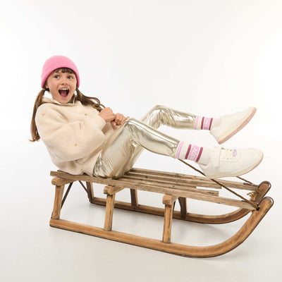 Legging long en simili BEIGE