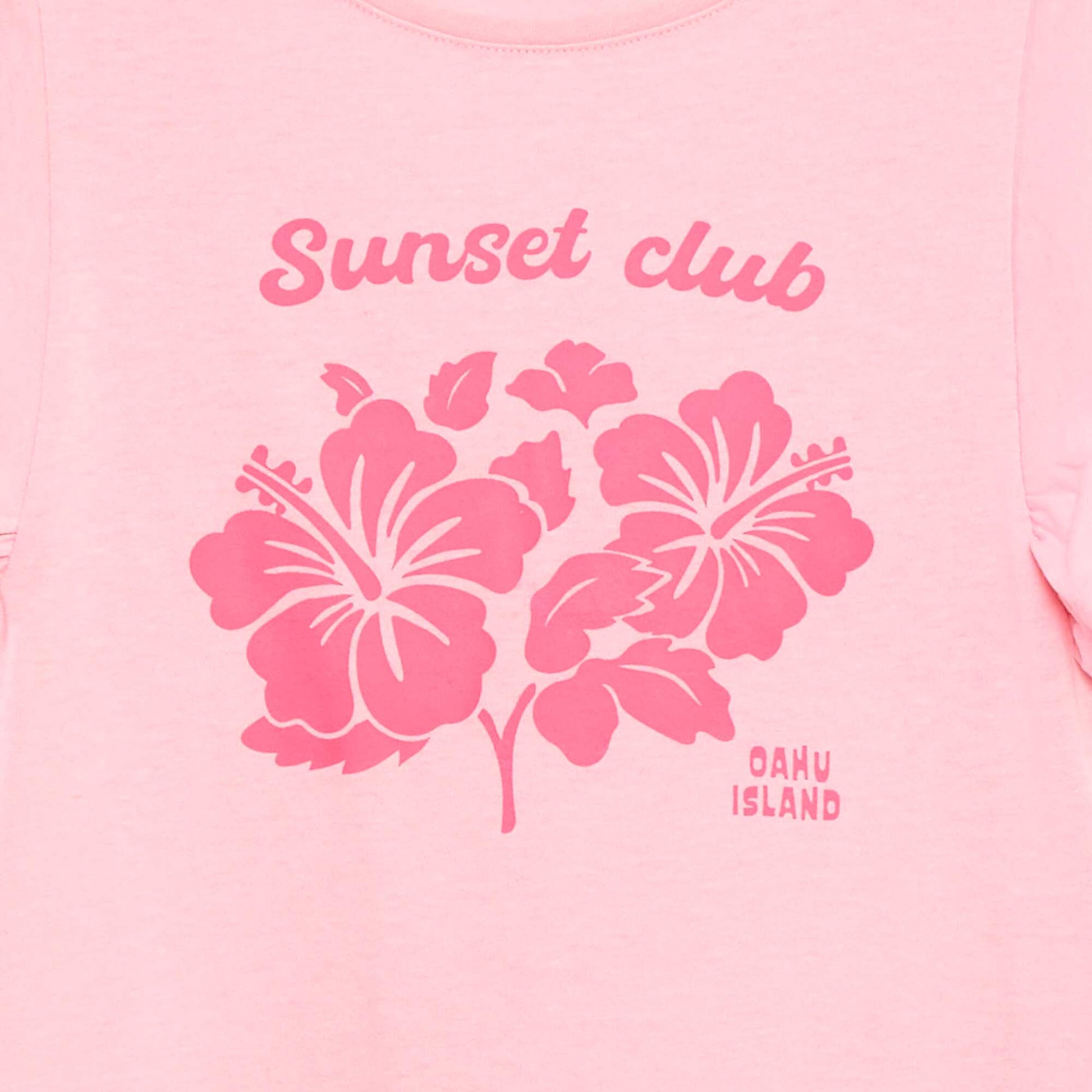 T-shirt en jersey avec un imprimé recto/verso et des manches volantées ROSE