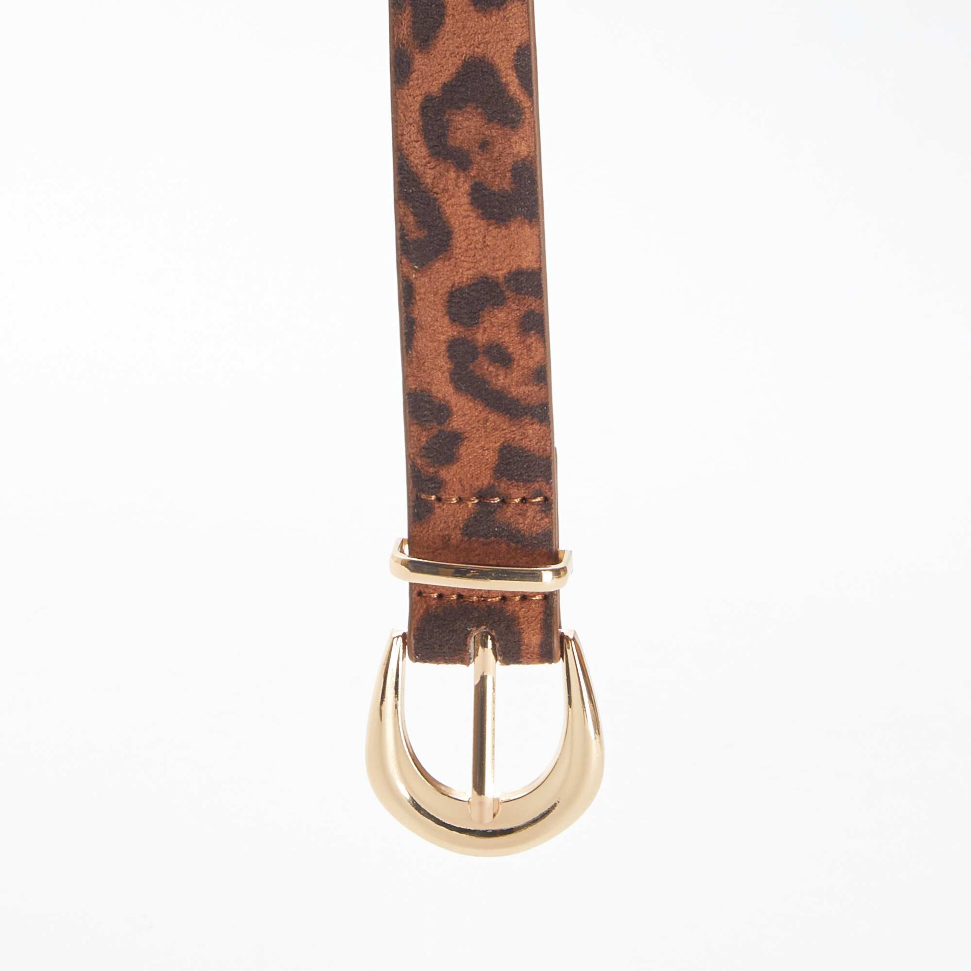 Ceinture fine léopard en suédine LéOPARD