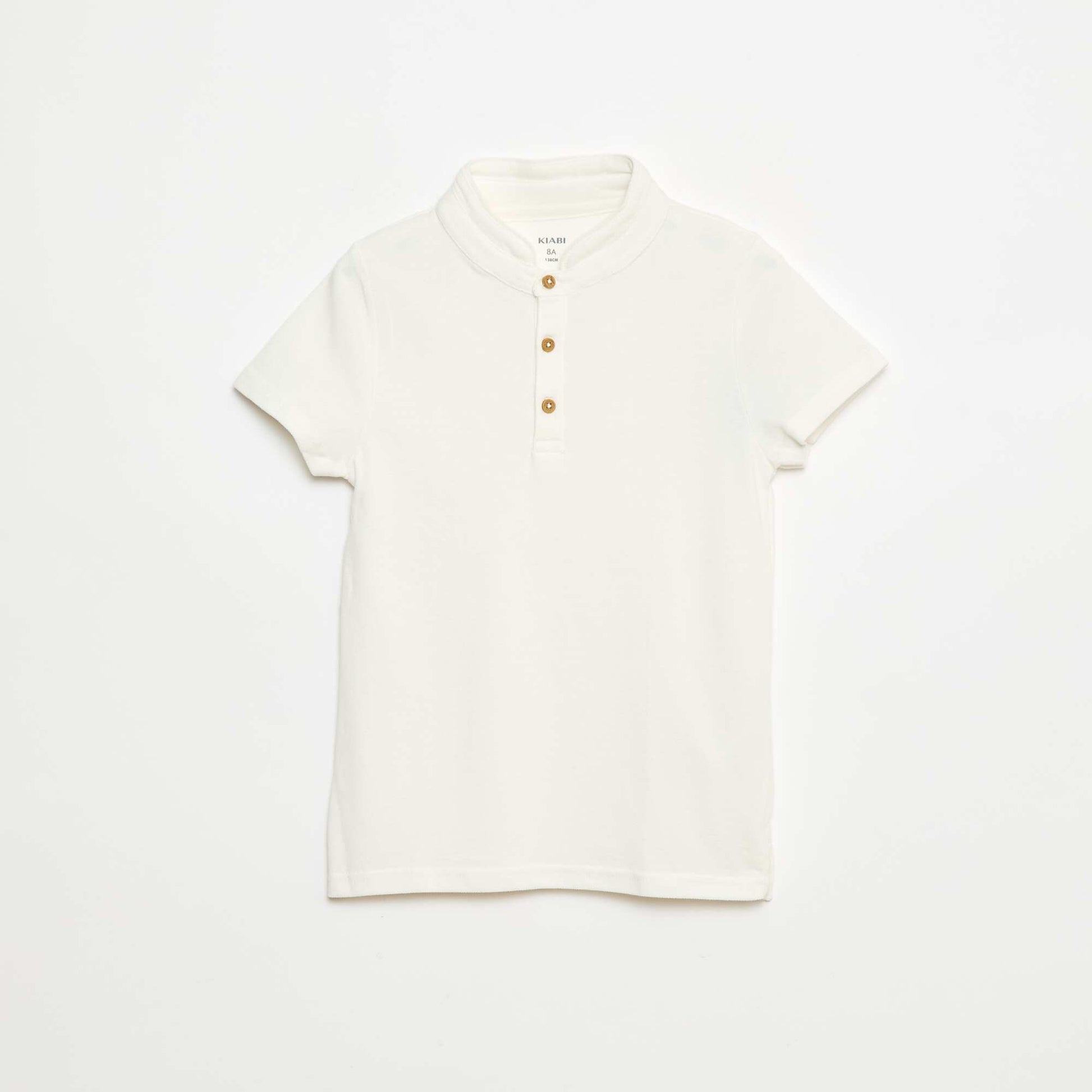 Tee-shirt en maille piquée BLANC