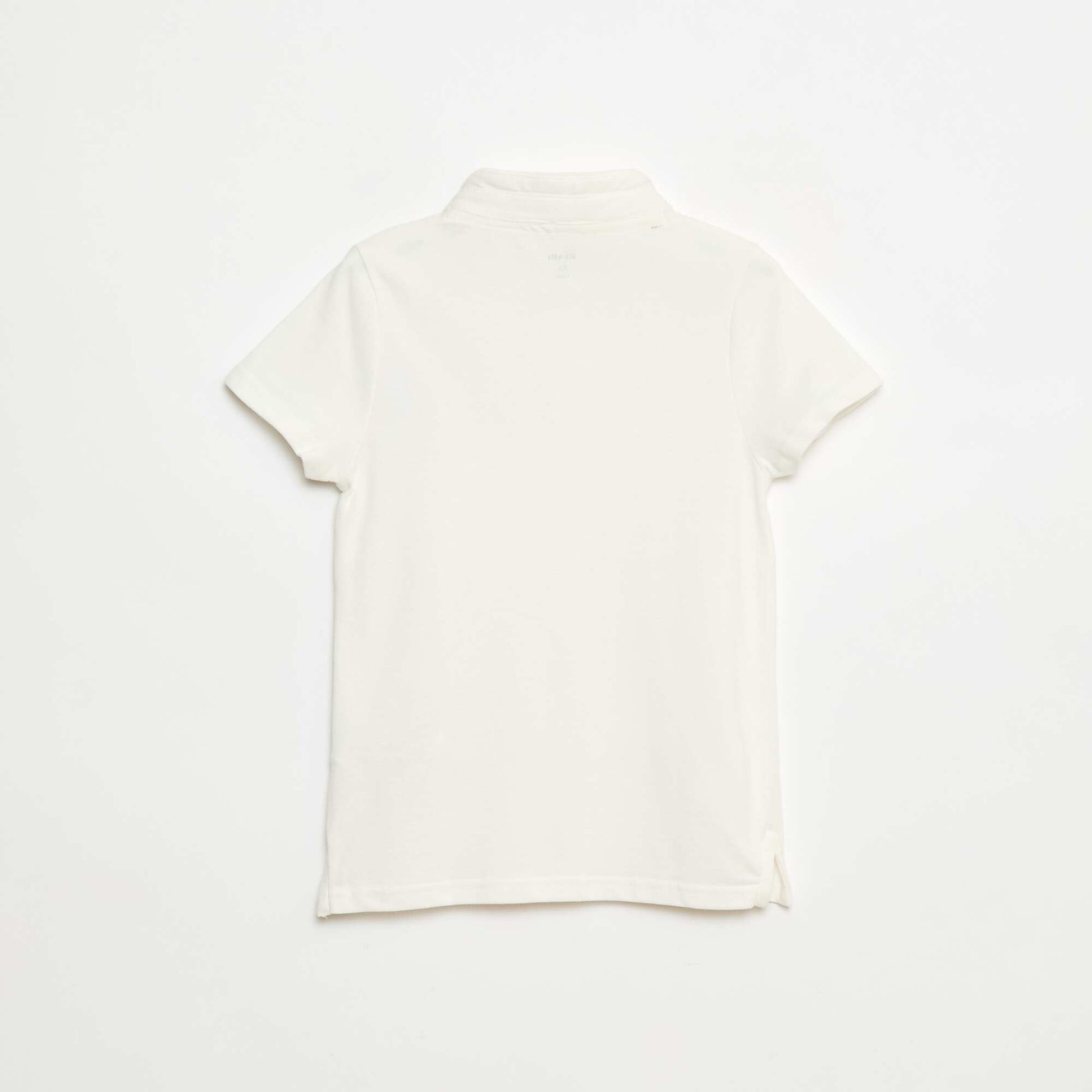 Tee-shirt en maille piquée BLANC