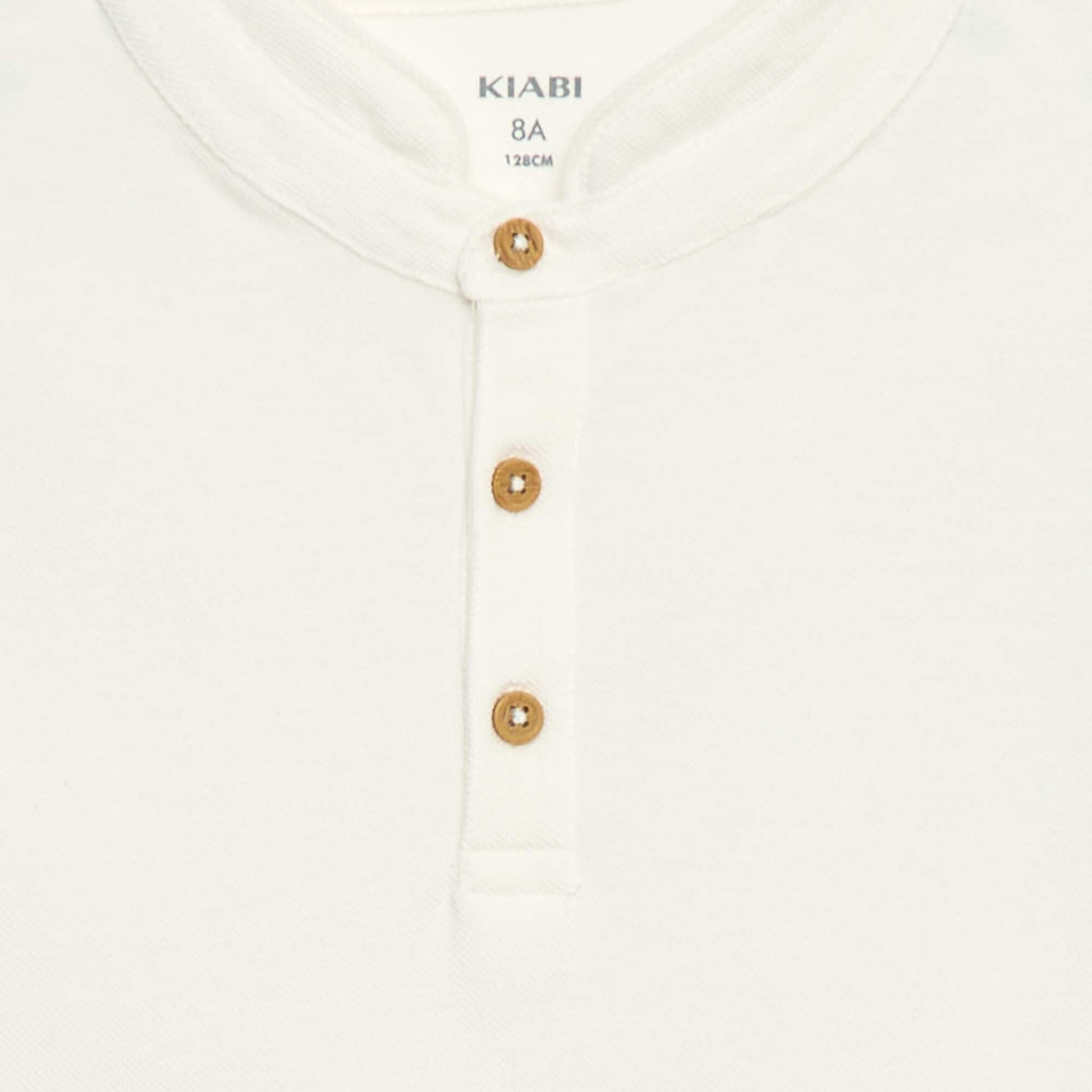 Tee-shirt en maille piquée BLANC