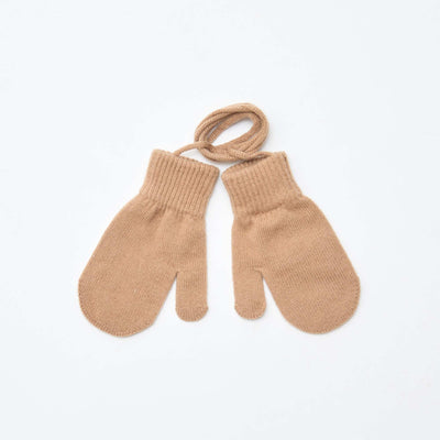 Paire de moufles unie BEIGE