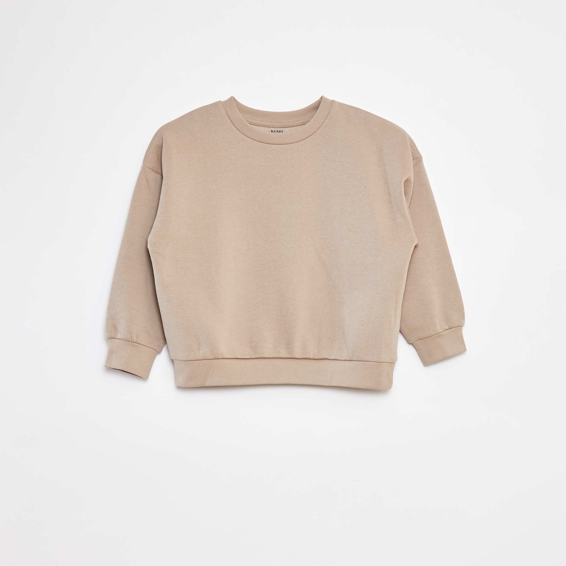 Lot de 2 sweats unis en molleton KAKI