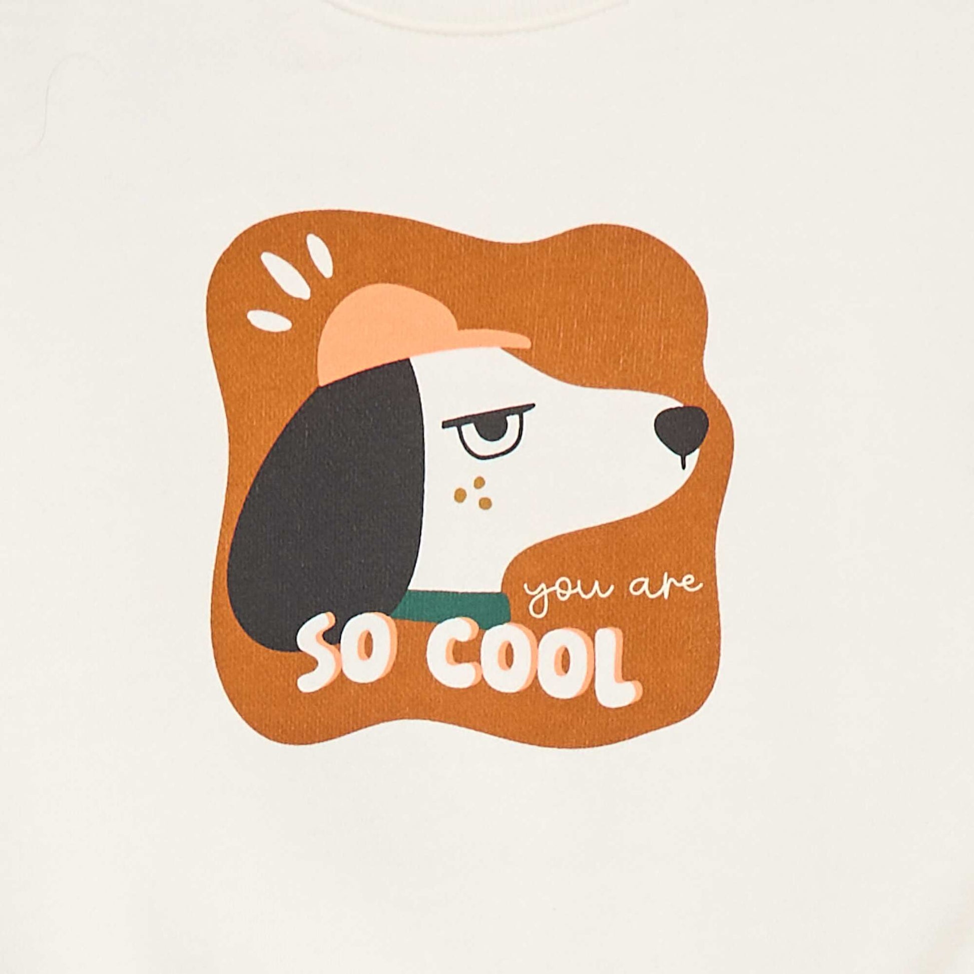 Sweat à col rond - Grafik Edition BLANC
