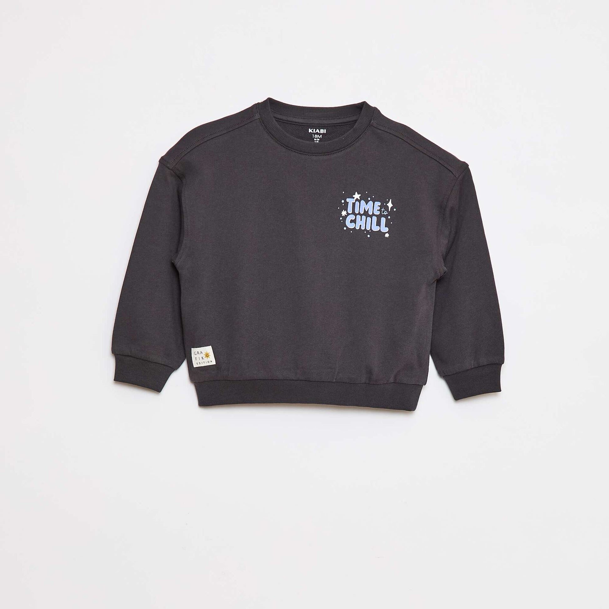 Sweat à col rond - Grafik Edition GRIS