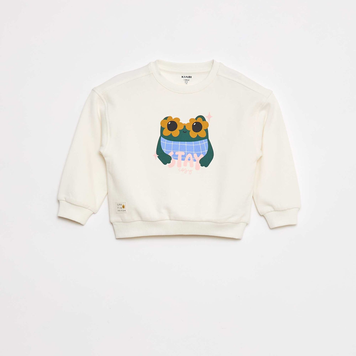 Sweat à col rond - Grafik Edition BLANC