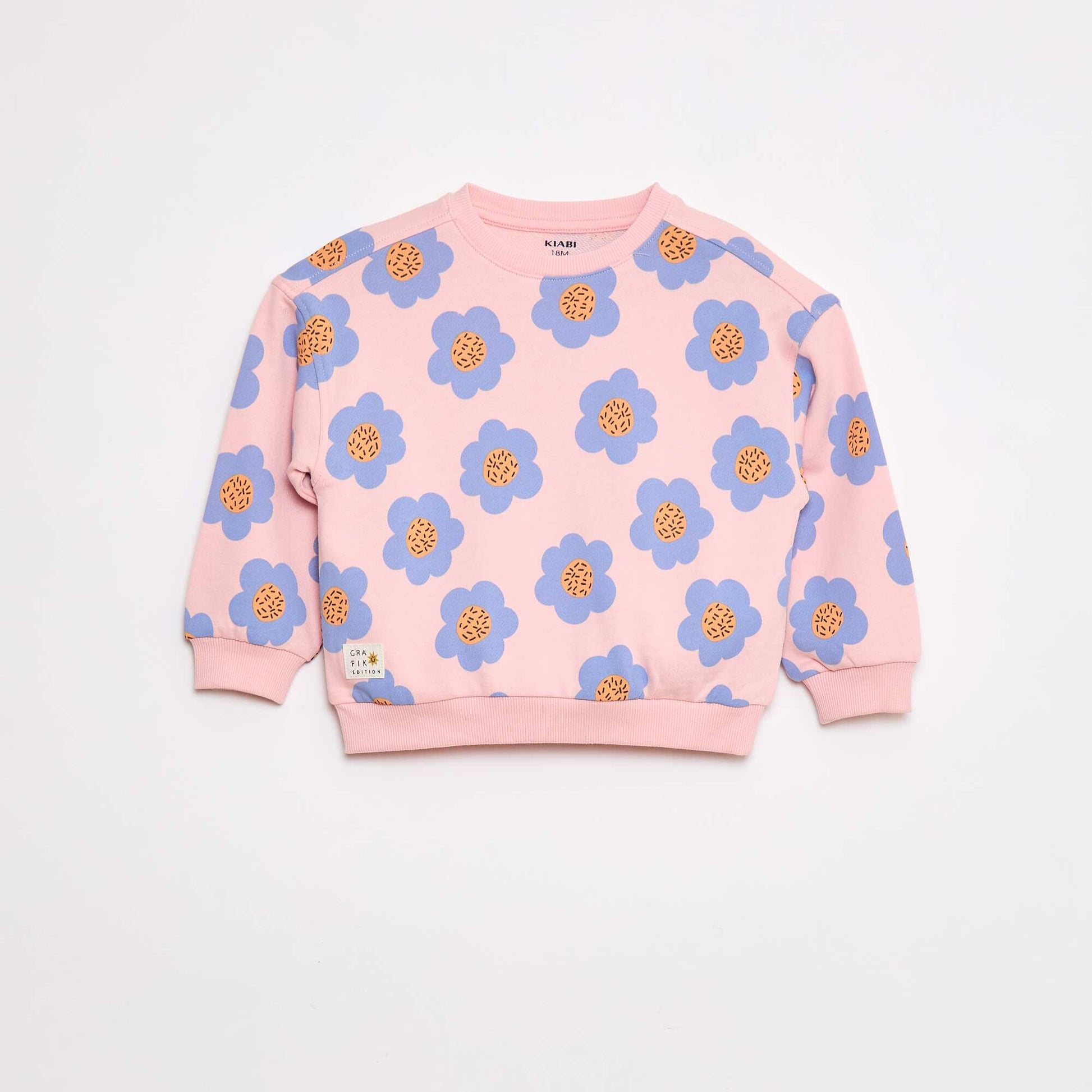 Sweat à col rond - Grafik Edition ROSE