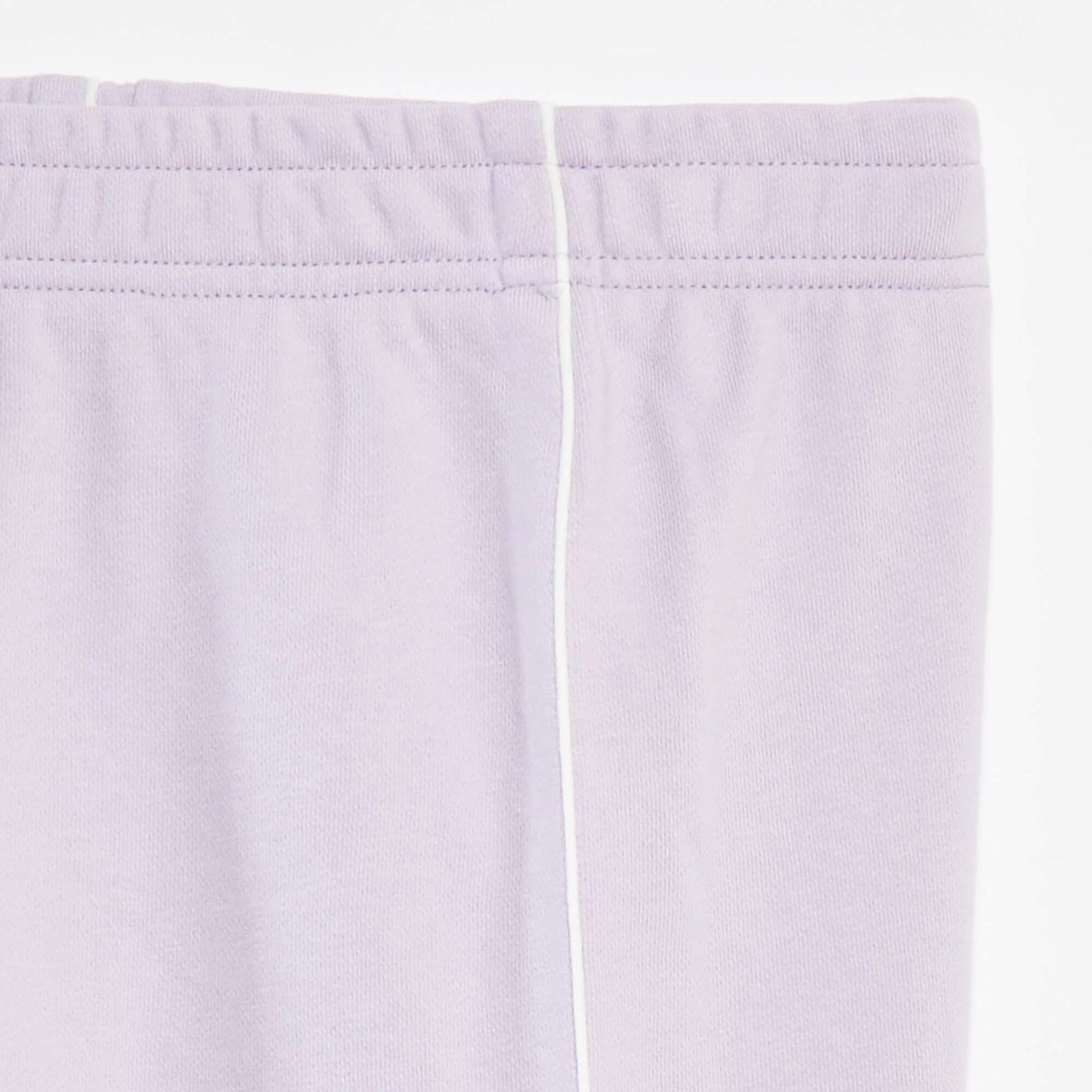 Jogging wide leg avec taille élastiquée VIOLET