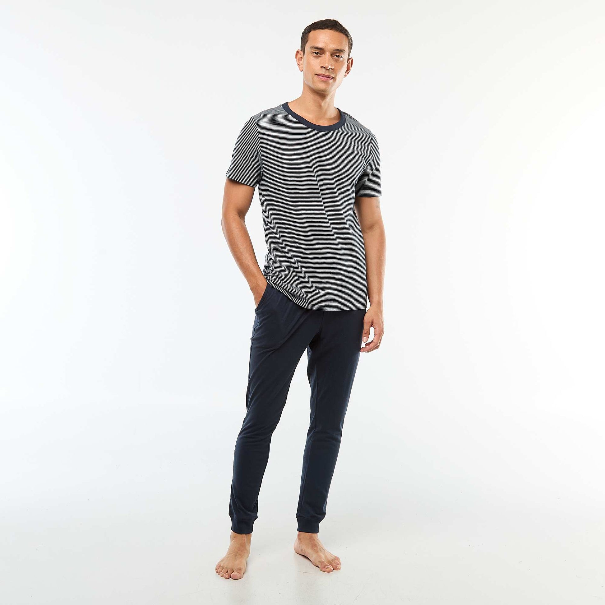 Ensemble de pyjama t-shirt + pantalon - 2 pièces BLEU