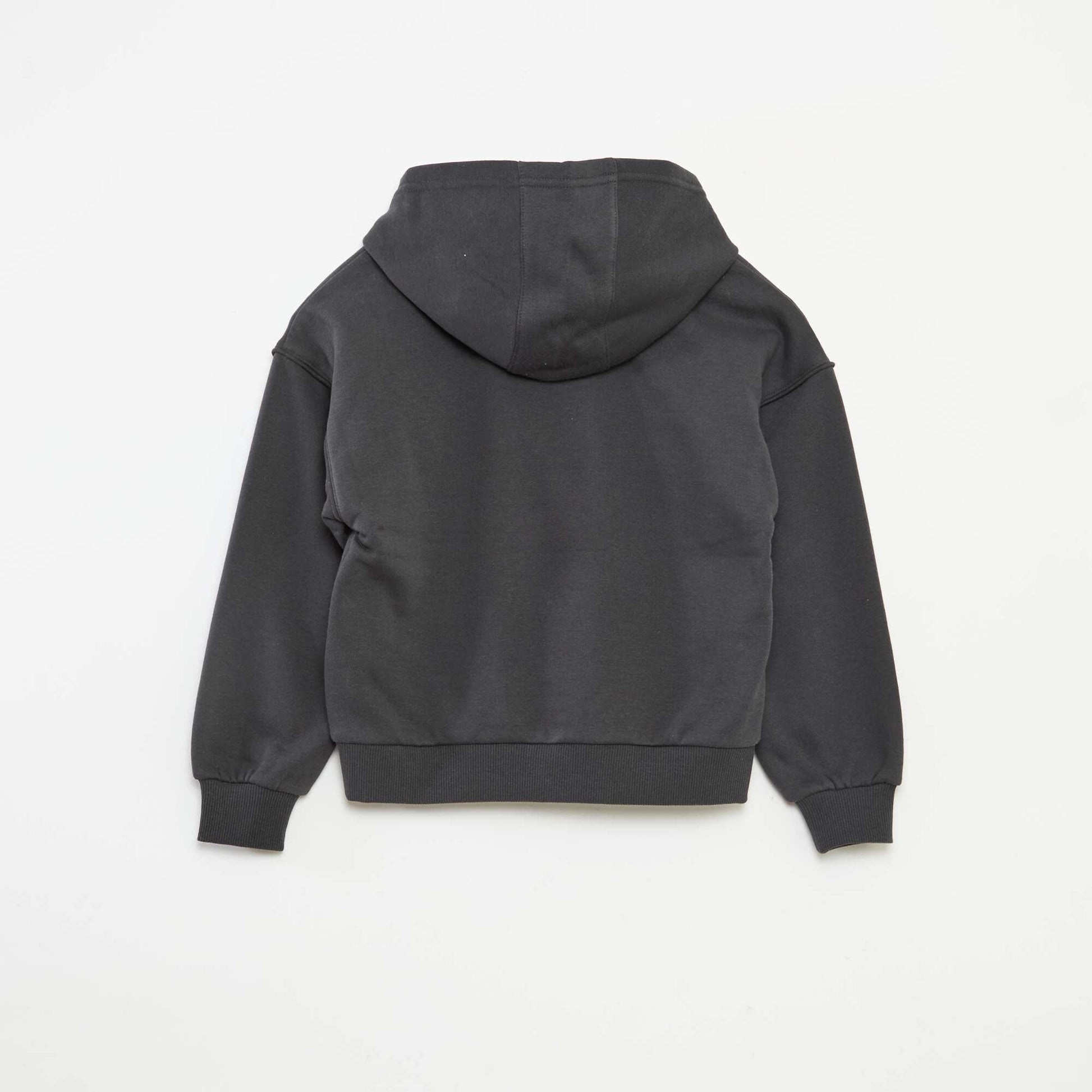 Sweat à capuche 'Universal' 'Wicked' en coton uni NOIR