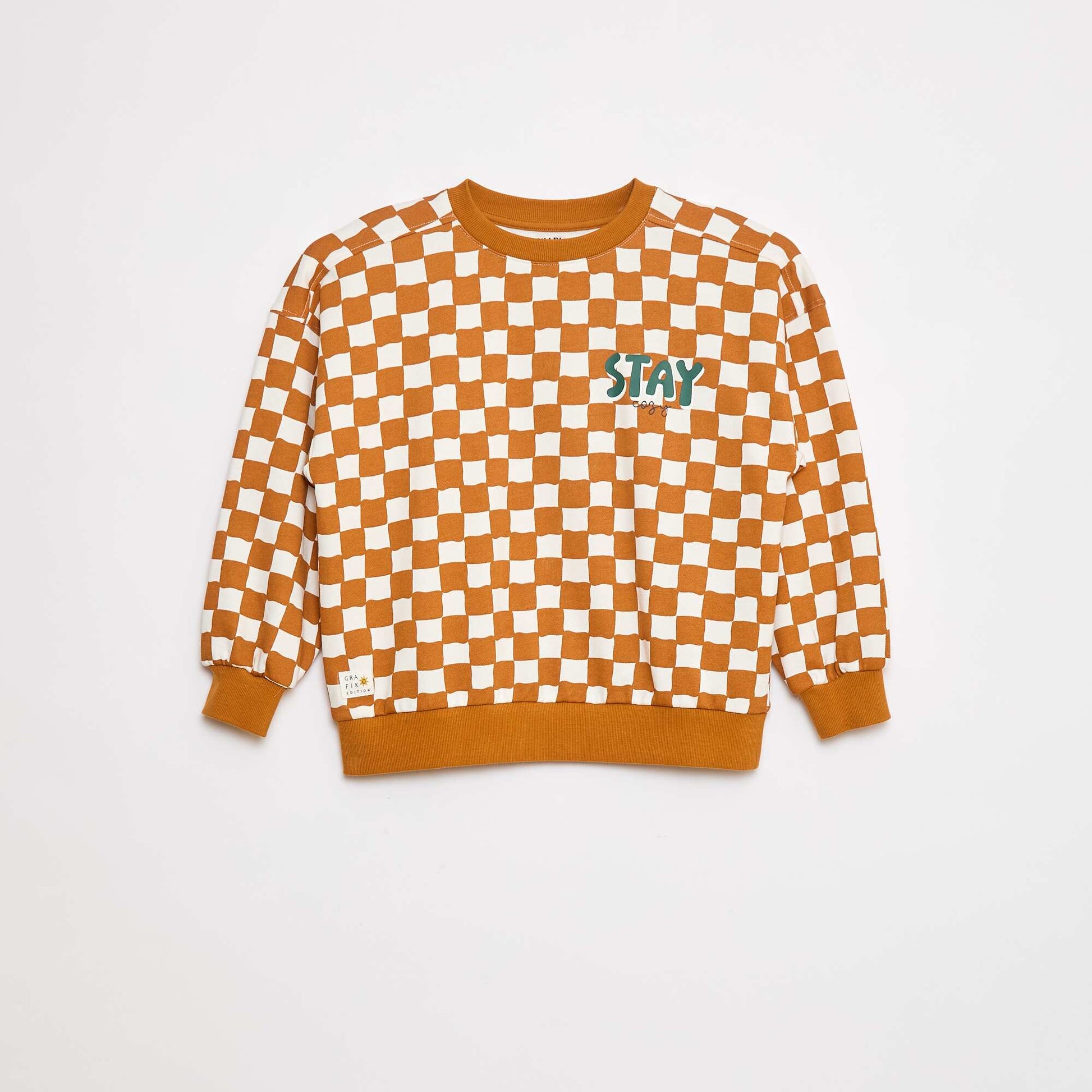 Sweat à col rond - Grafik Edition ORANGE