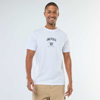 T-shirt imprimé 'One Piece' à manches courtes BLANC