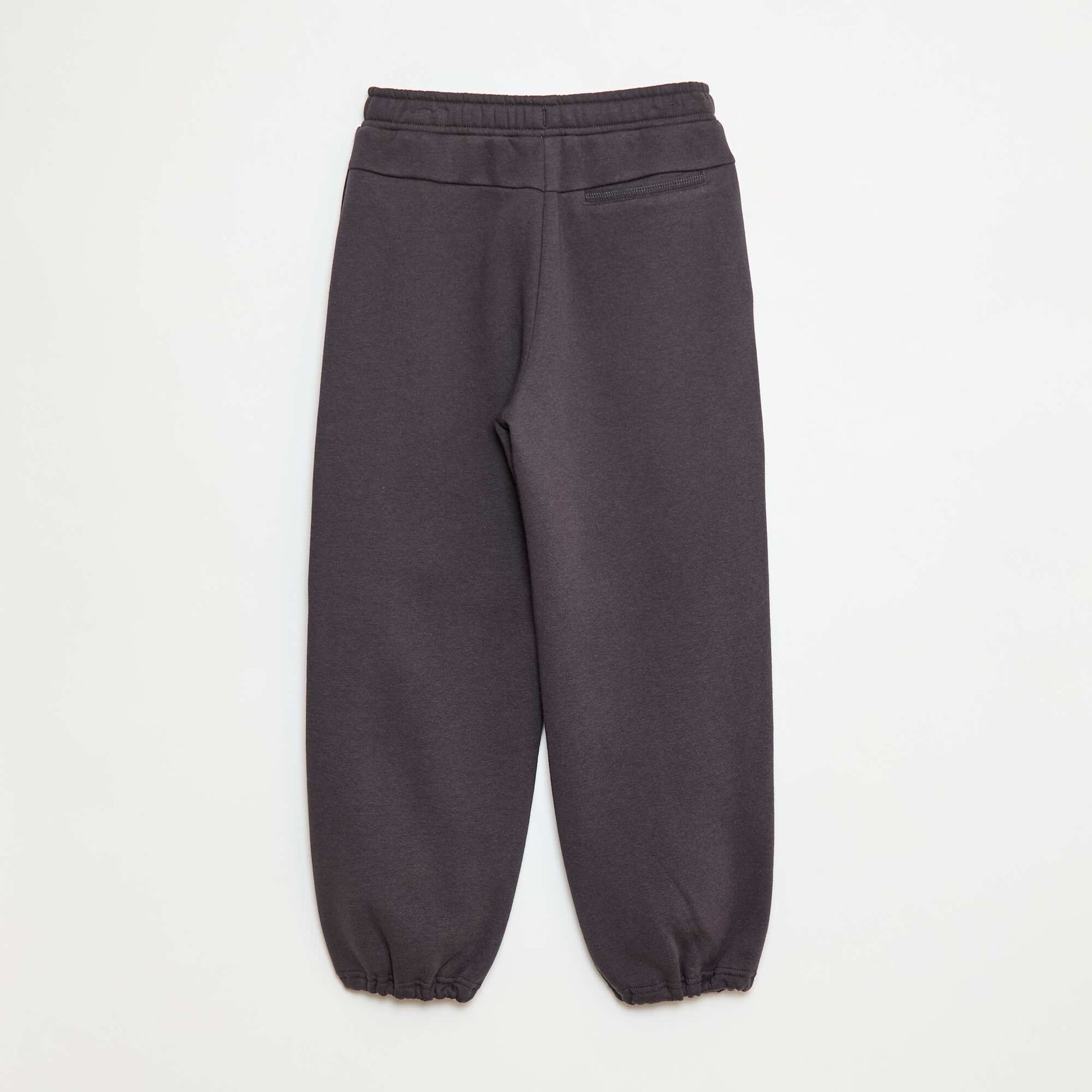Pantalon jogging avec inscription brodée NOIR