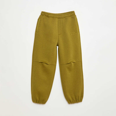 Pantalon jogging avec inscription brodée VERT