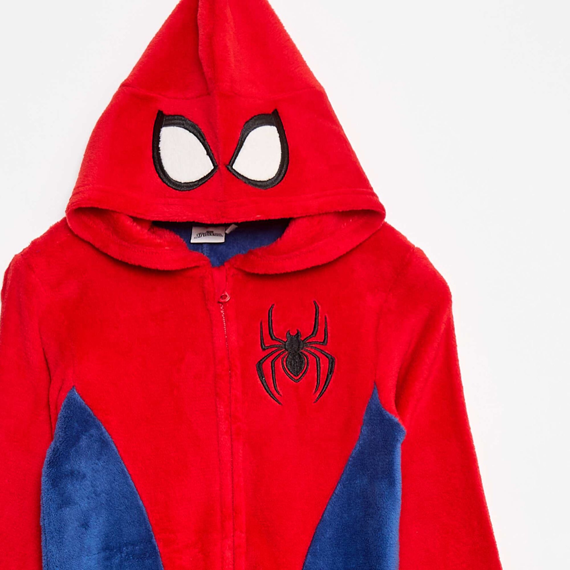 Combinaison de nuit 'Spiderman' en polaire ROUGE