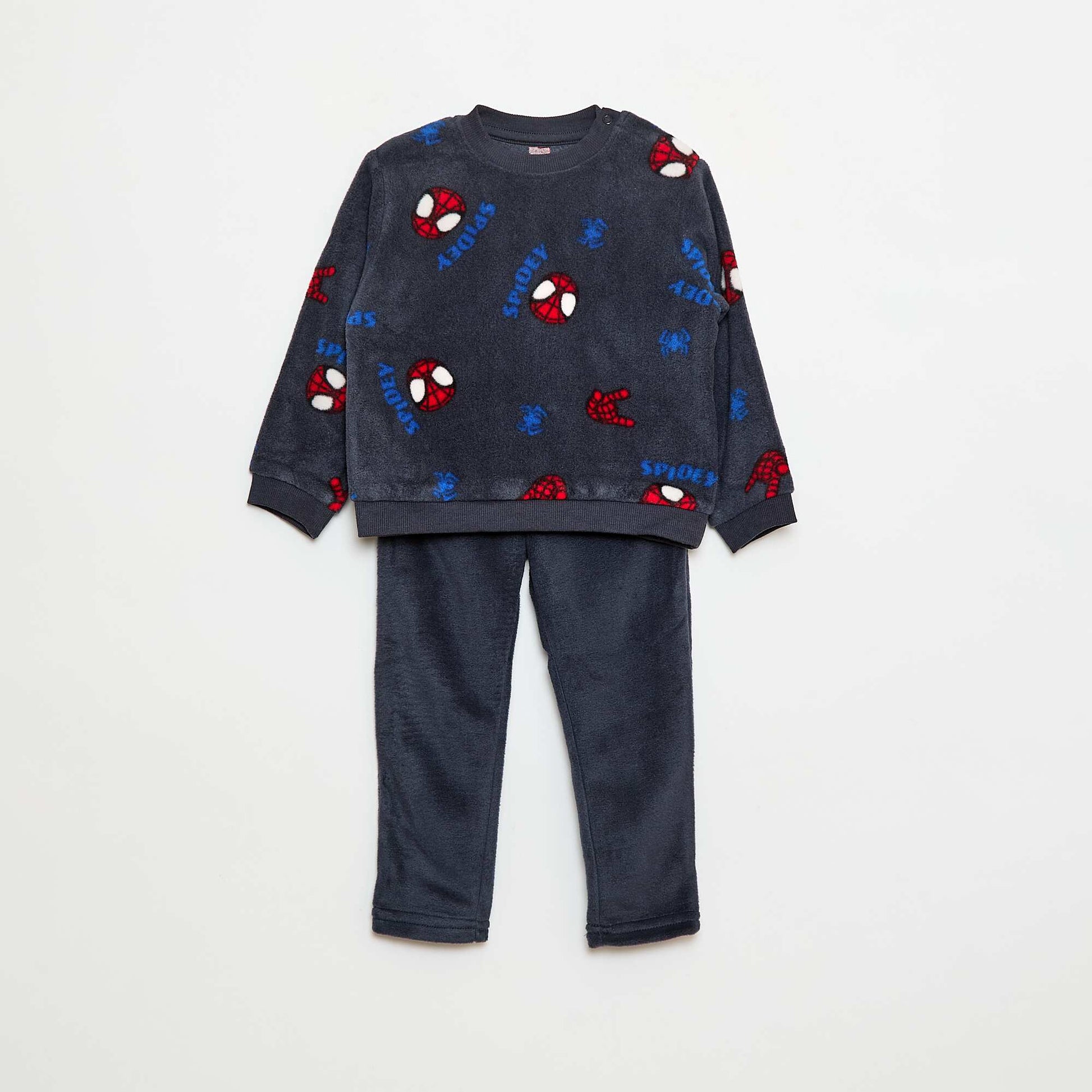 Pyjama polaire signé 'Spider-Man' 'Marvel' - 2 pièces BLEU