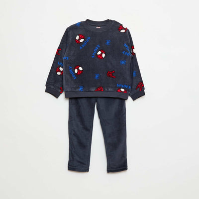 Pyjama polaire signé 'Spider-Man' 'Marvel' - 2 pièces BLEU