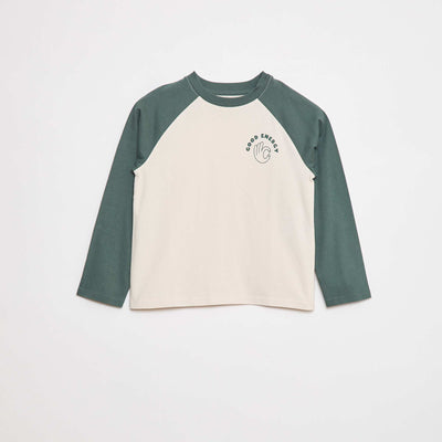 T-shirt à manches raglans VERT