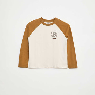 T-shirt à manches raglans JAUNE