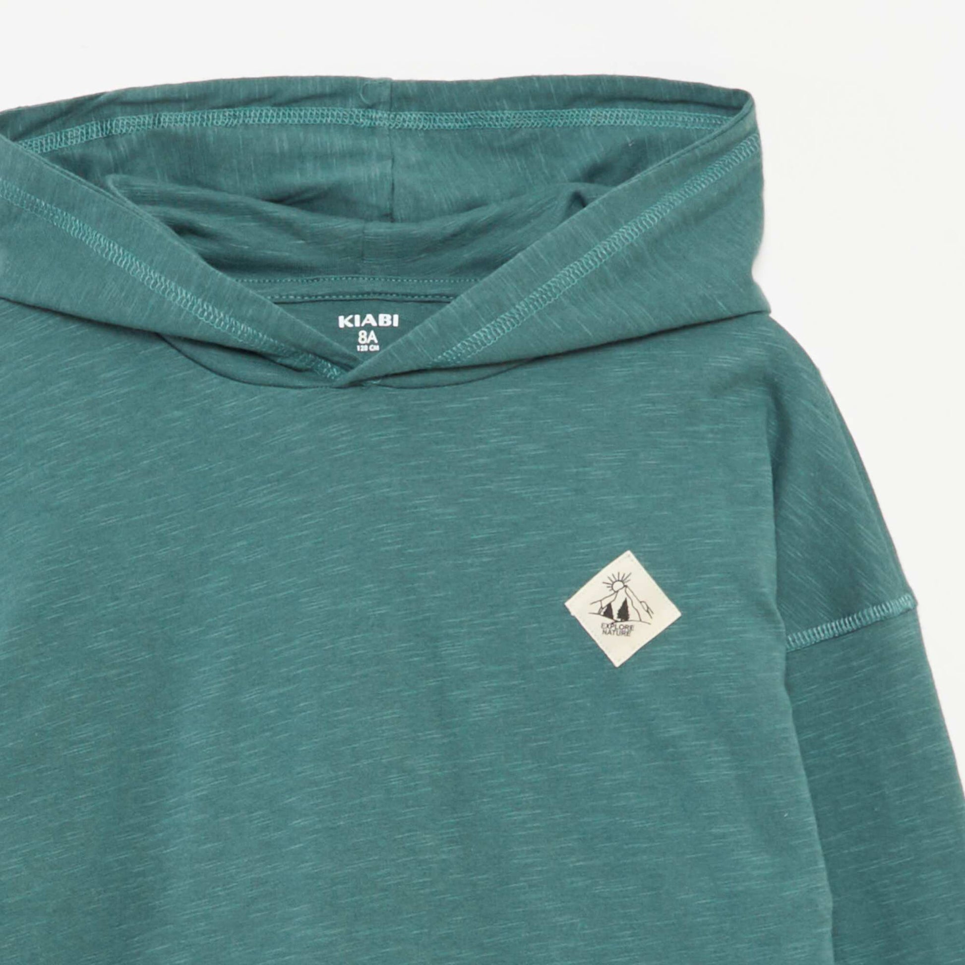 T-shirt à capuche à manches longues VERT