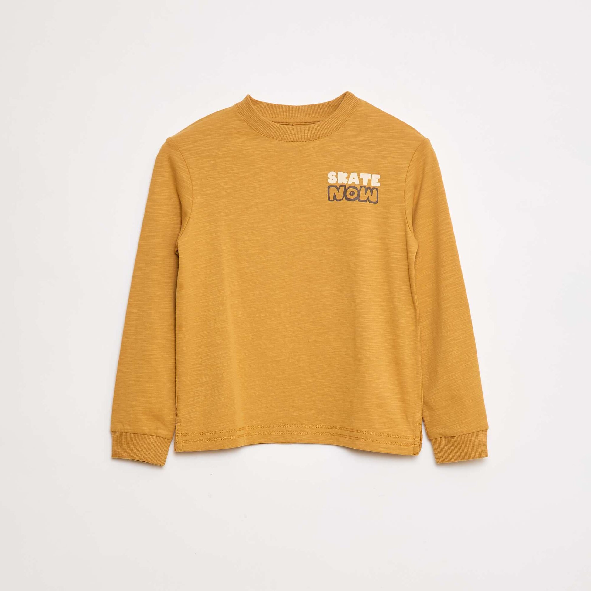 T-shirt loose imprimé skate JAUNE