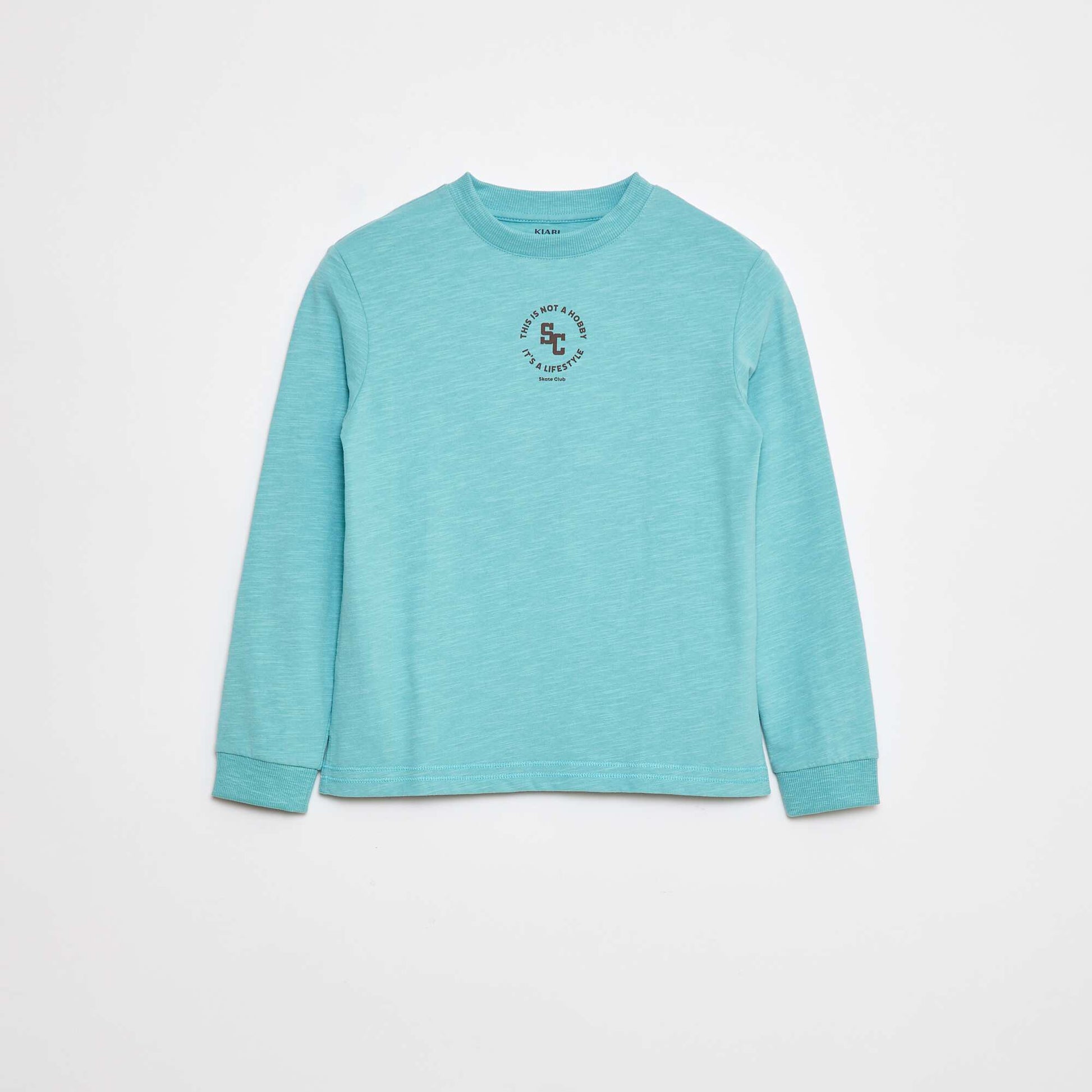T-shirt loose imprimé skate BLEU