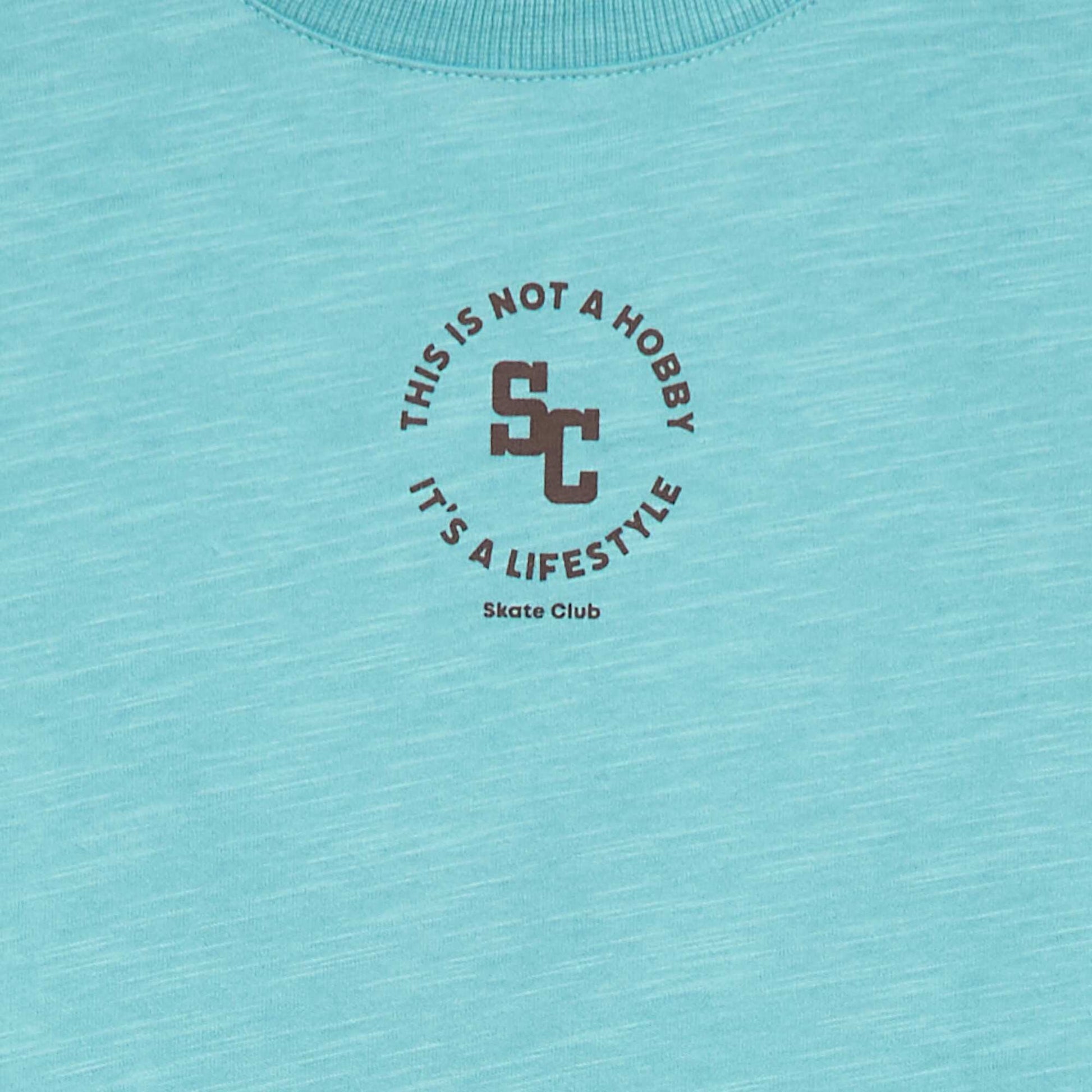 T-shirt loose imprimé skate BLEU