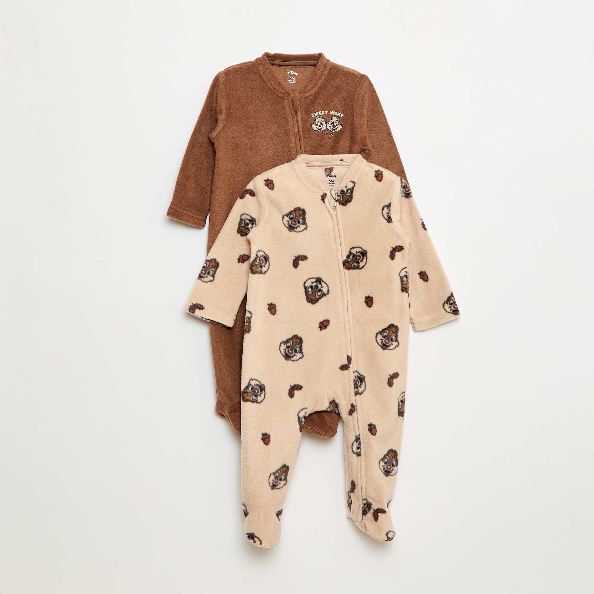 Lot de 2 pyjama en polaire 'Stitch' - 2 pièces BEIGE