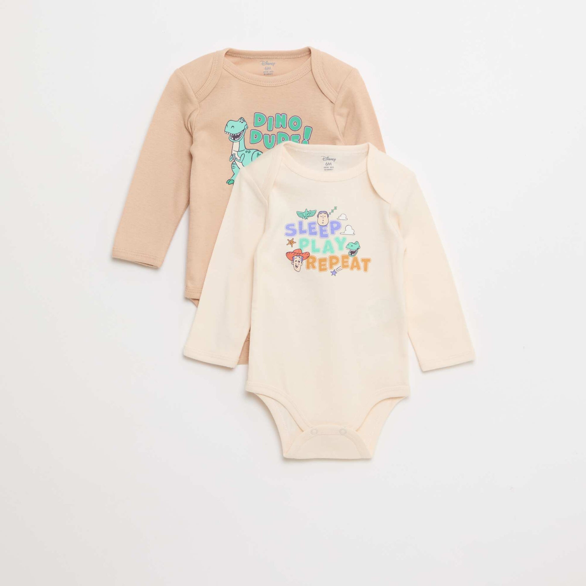 Lot de 2 bodies 'Toys story' 'Disney' BEIGE