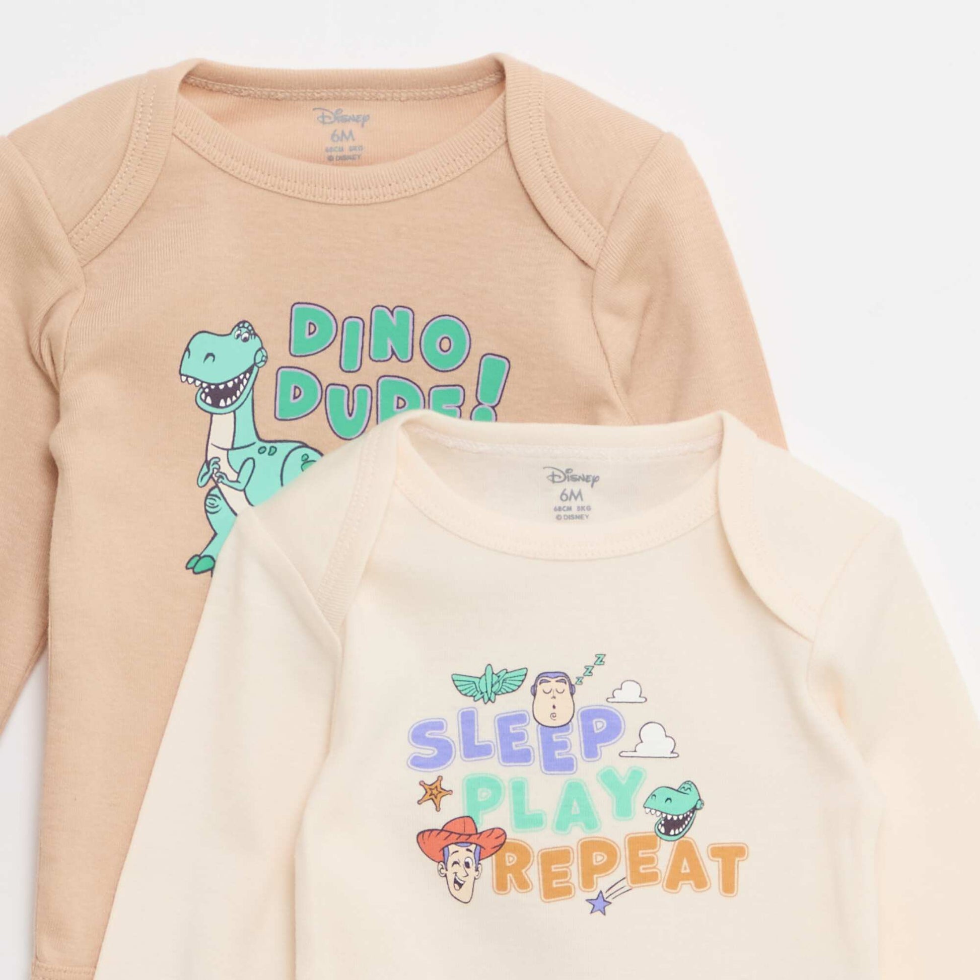Lot de 2 bodies 'Toys story' 'Disney' BEIGE