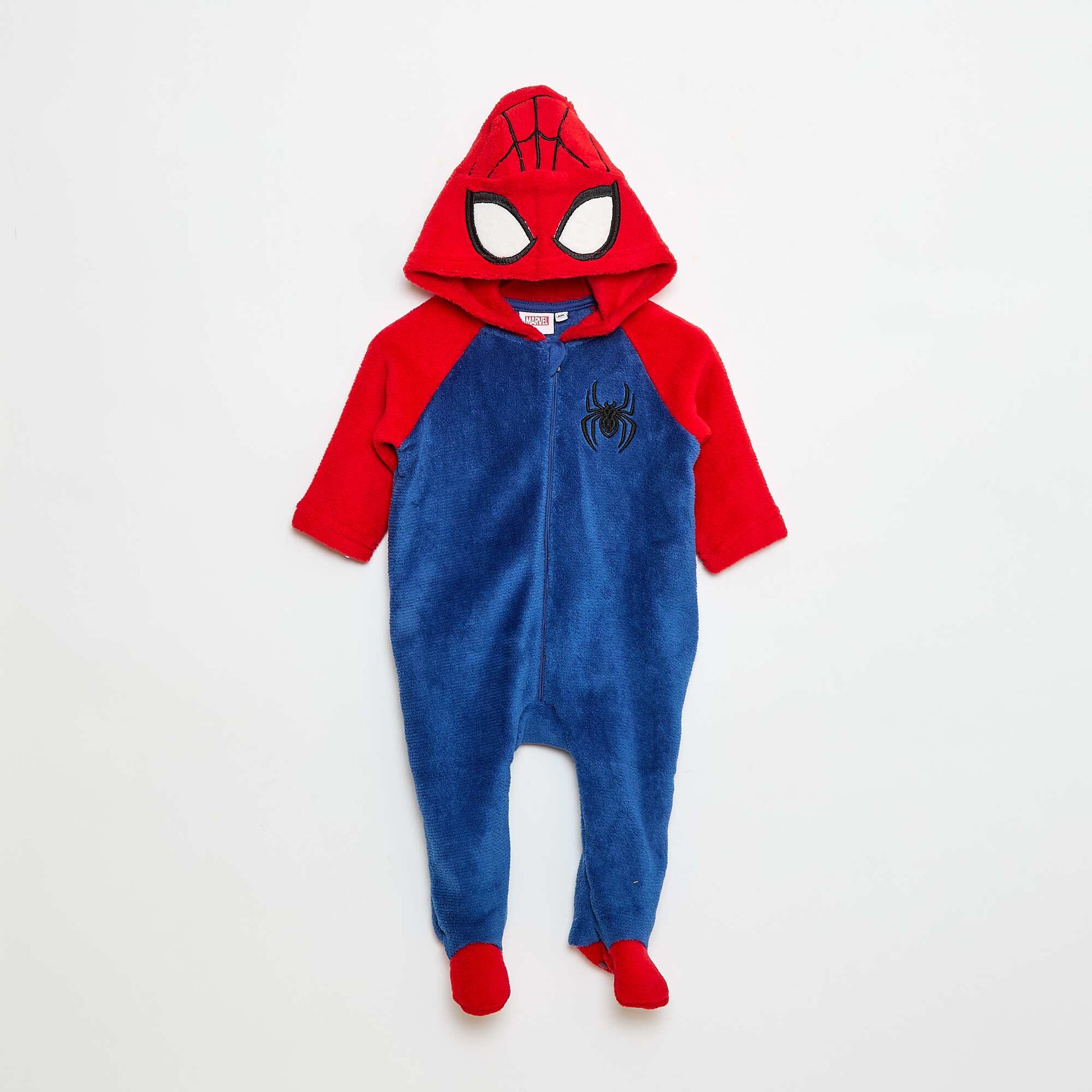 Combinaison en polaire à capuche 'Spider-Man' 'Marvel' ROUGE
