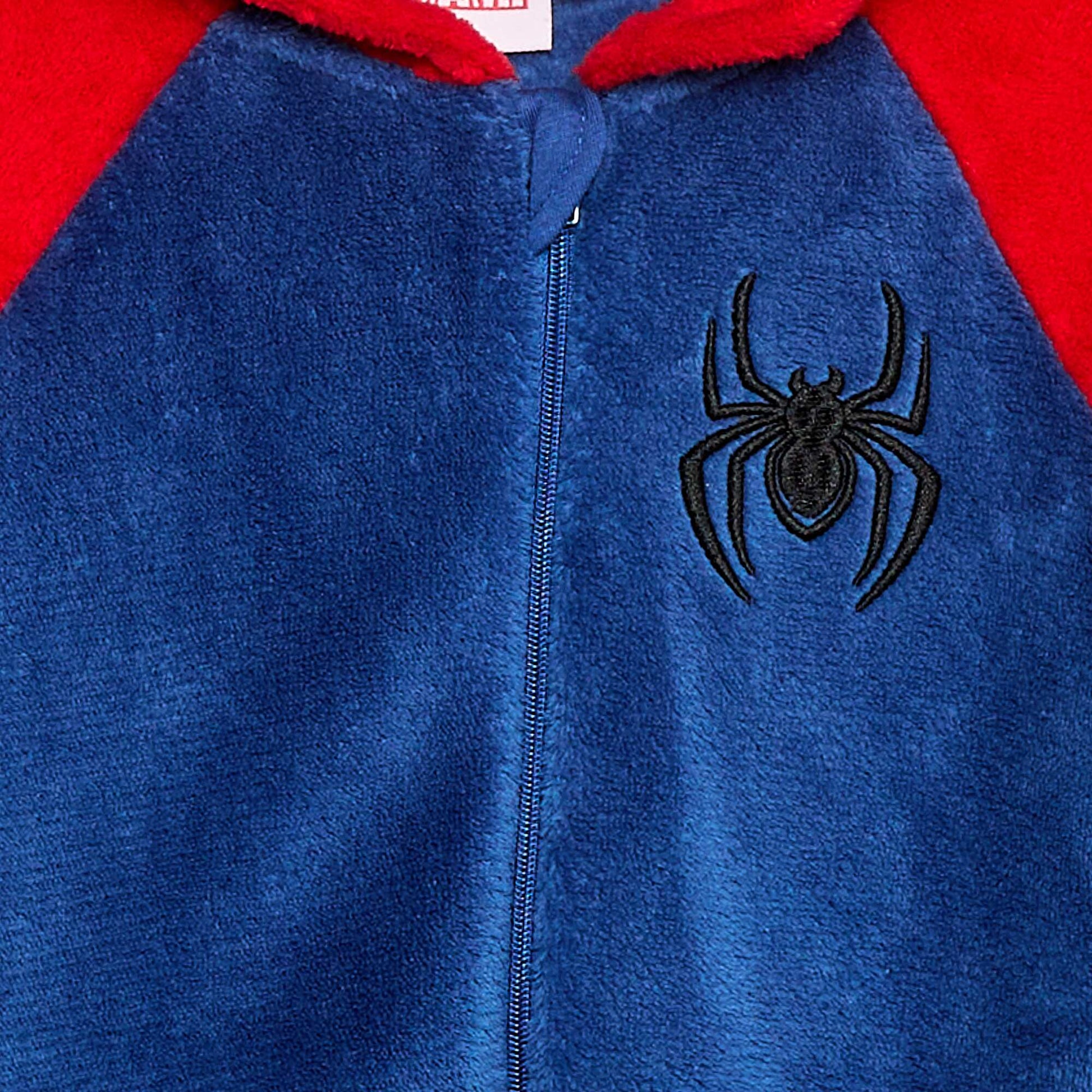 Combinaison en polaire à capuche 'Spider-Man' 'Marvel' ROUGE