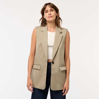 Veste de costume sans manches VERT