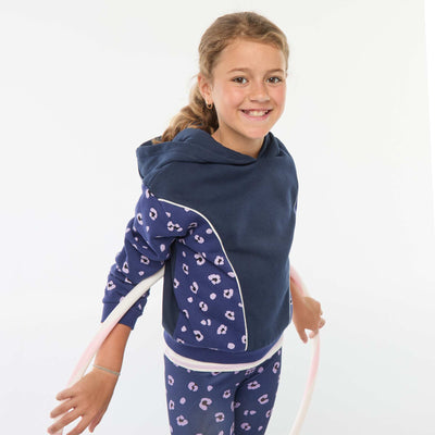 Sweat à capuche avec motifs VIOLET