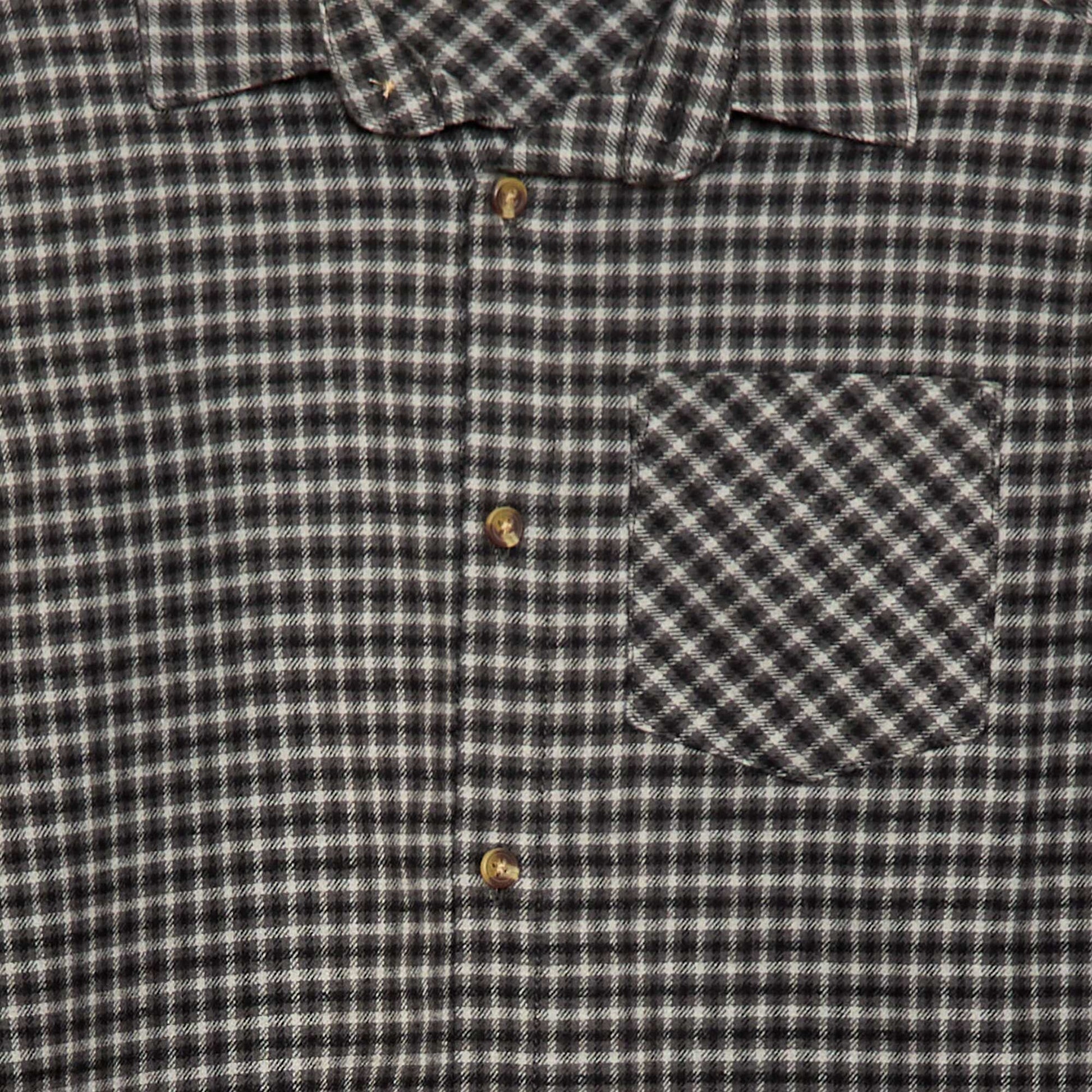 Chemise à carreaux en flanelle NOIR