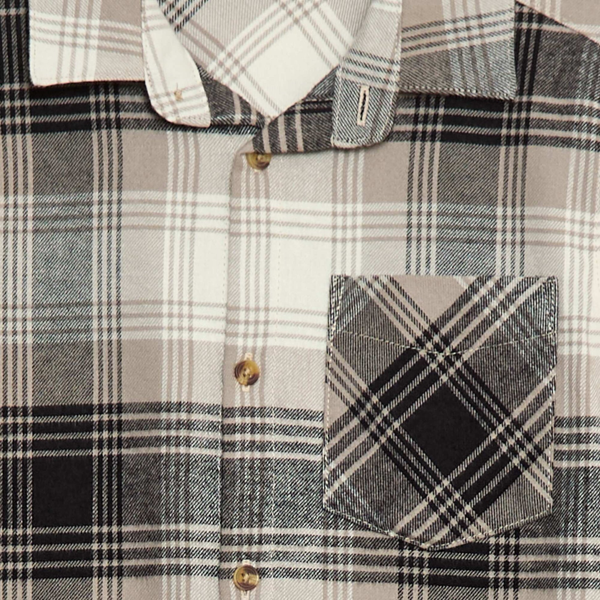 Chemise à carreaux en flanelle NOIR