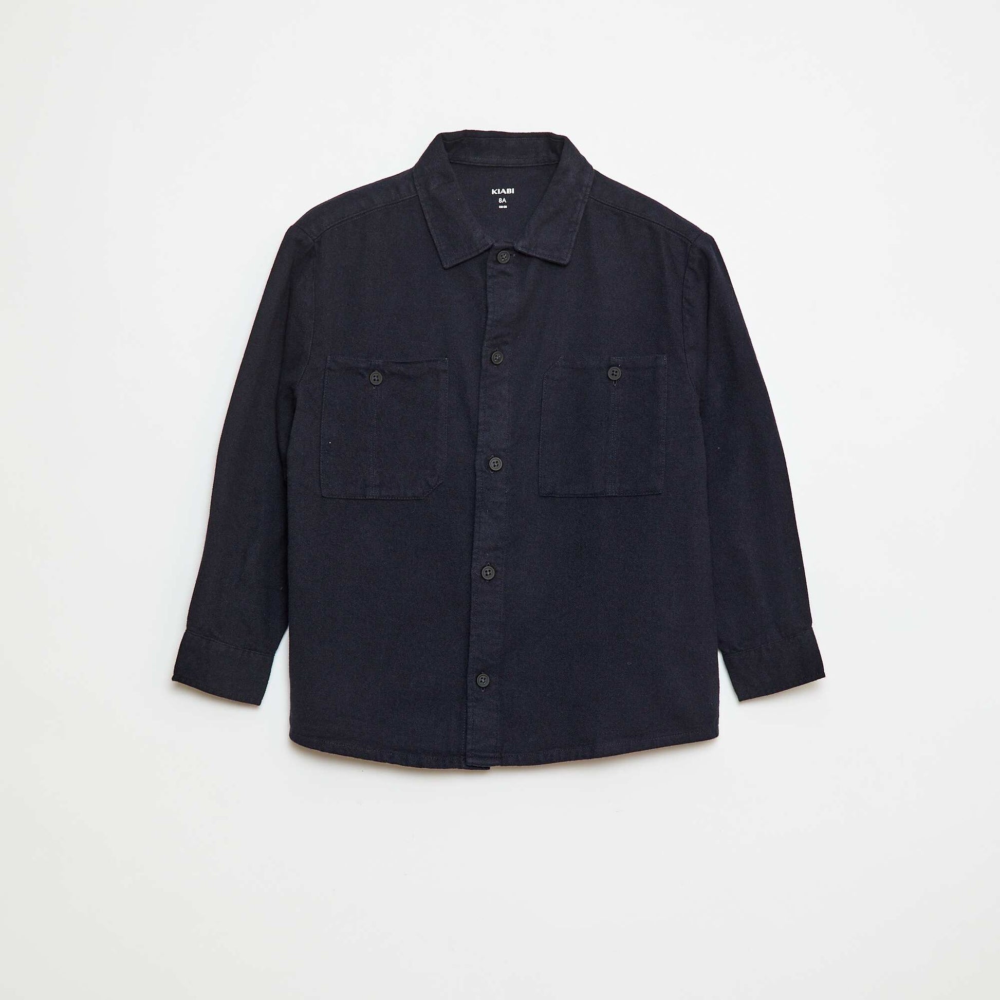 Chemise boutonnée en flanelle BLEU