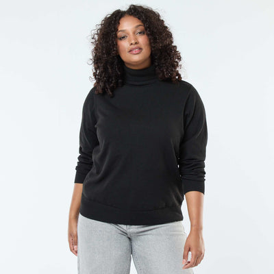 Sous-pull uni avec col roulé GRIS