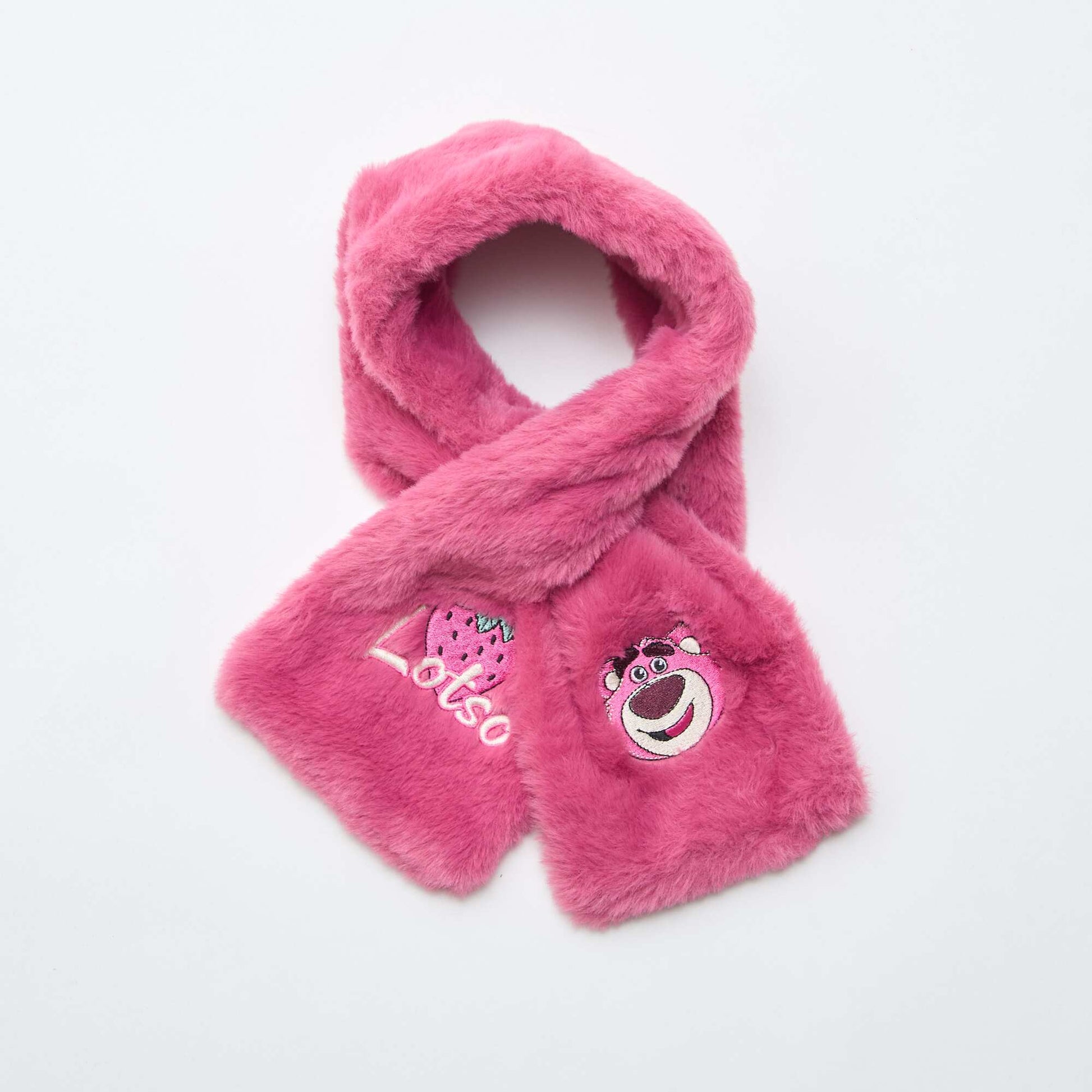 Echarpe en maille peluche 'Lotso' 'Toy Story' ROSE