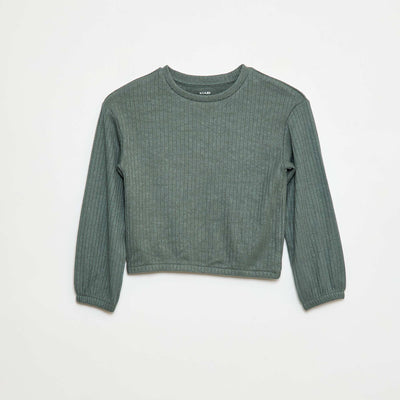 T-shirt col rond VERT