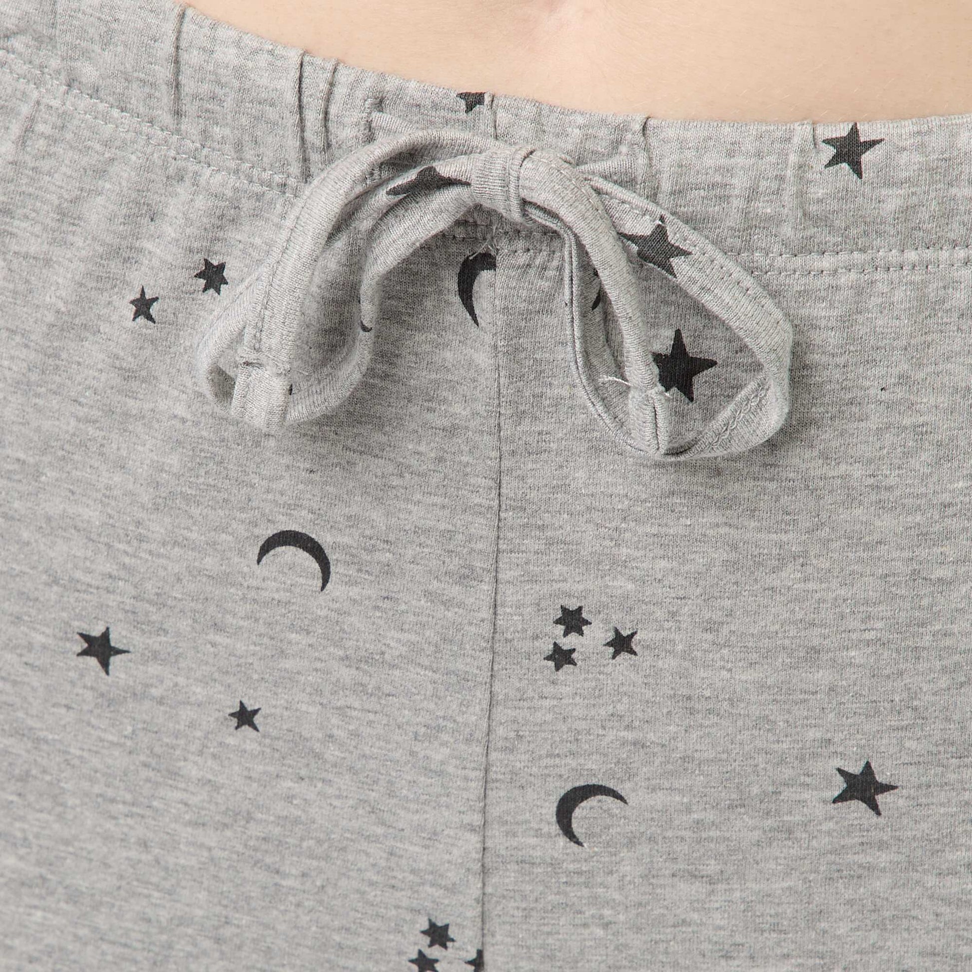 Ensemble pyjama long en coton - 2 pièces GRIS
